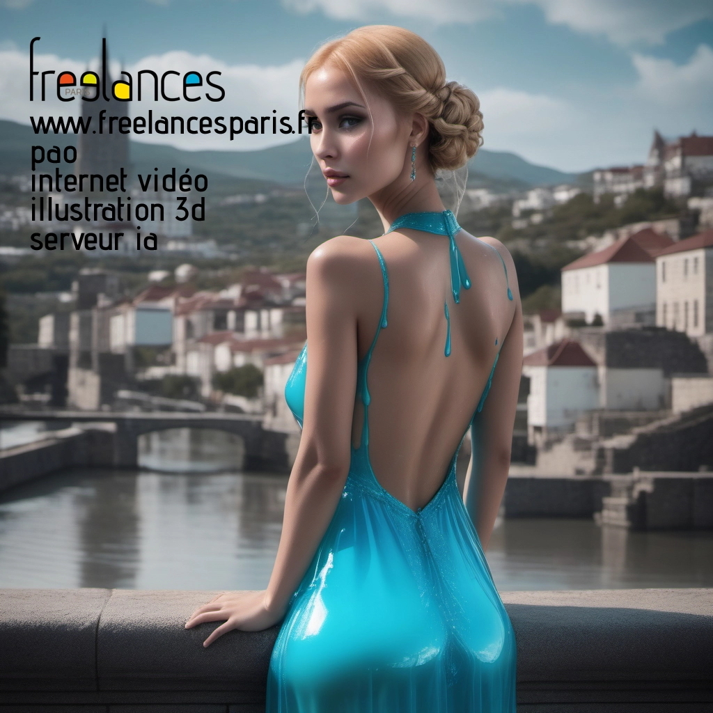 Pao mise en page internet vidéo illustration 3d serveur IA générative AI freelance paris studio de création magazines mpss87t0